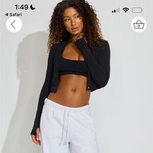 Garage athletic zip up